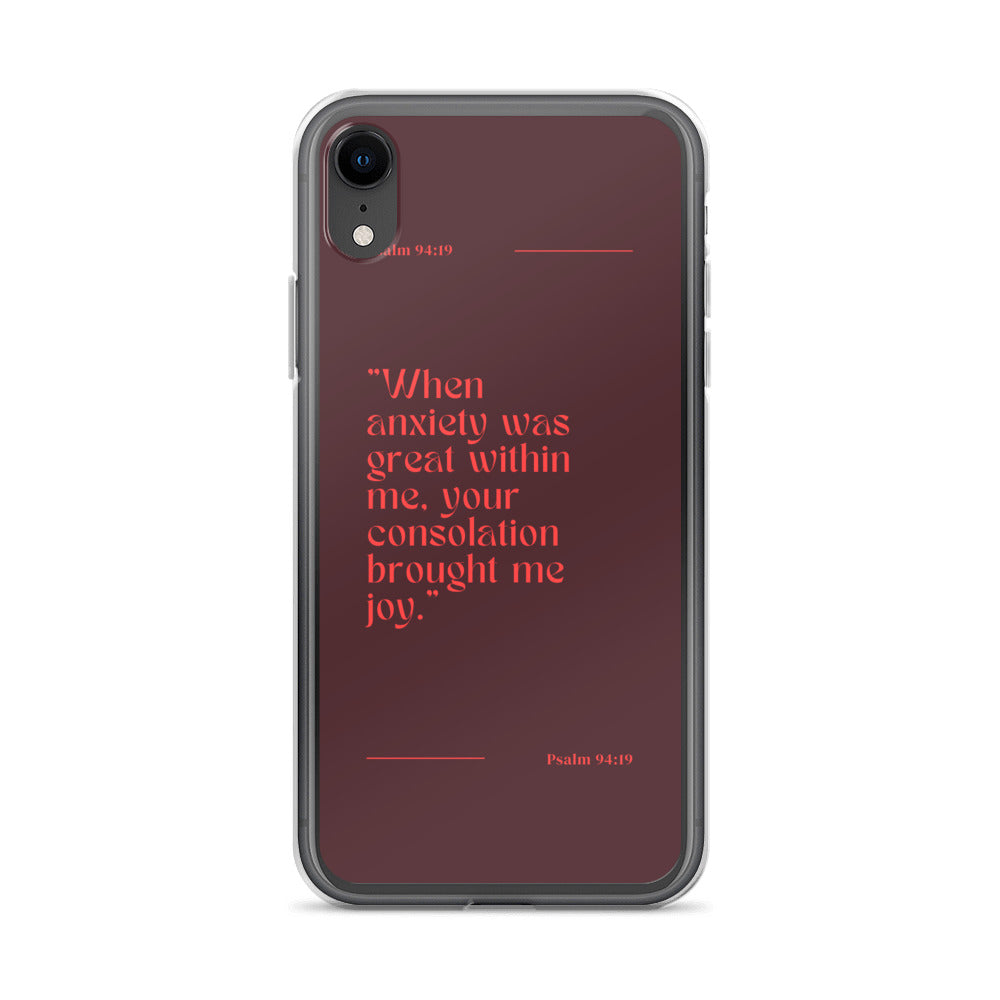 Psalm 94:19 Clear Case for iPhone®