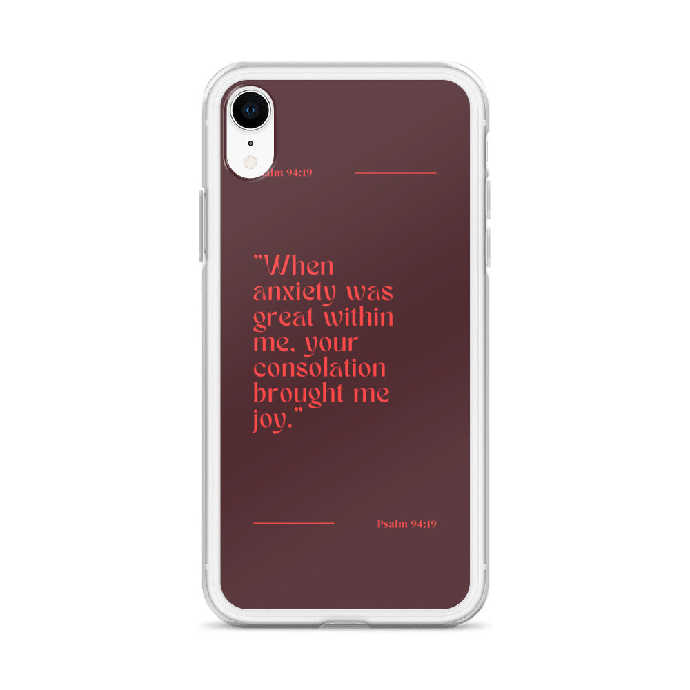 Psalm 94:19 Clear Case for iPhone®