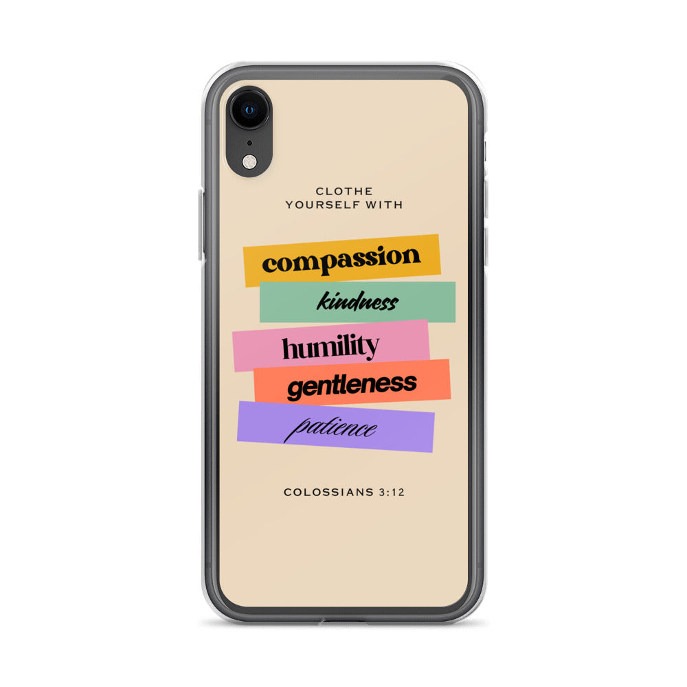 Colossians 3:12 Clear Case for iPhone®