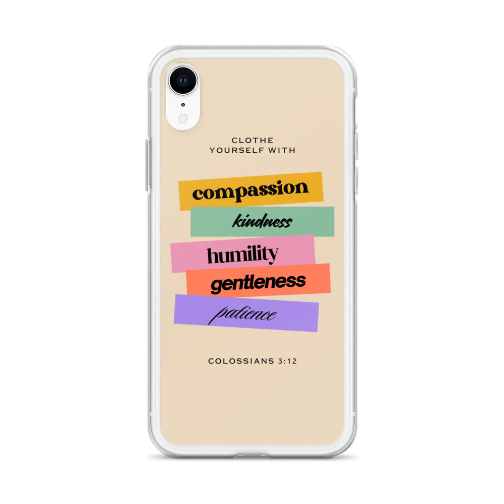 Colossians 3:12 Clear Case for iPhone®