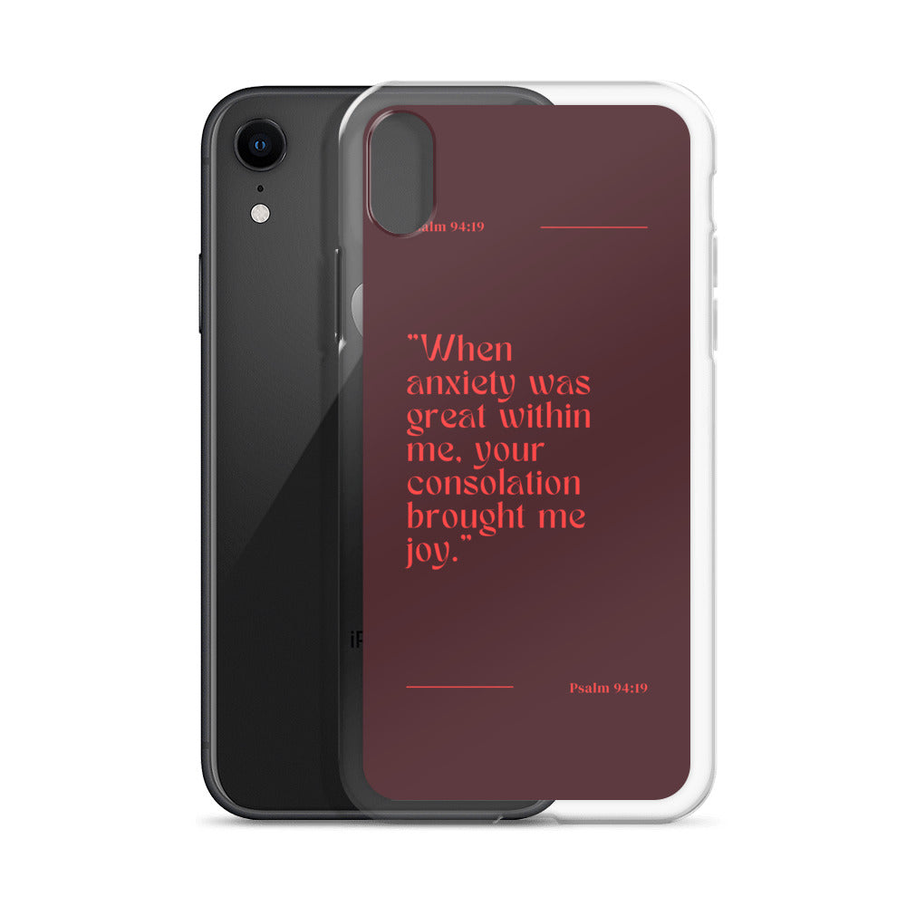 Psalm 94:19 Clear Case for iPhone®