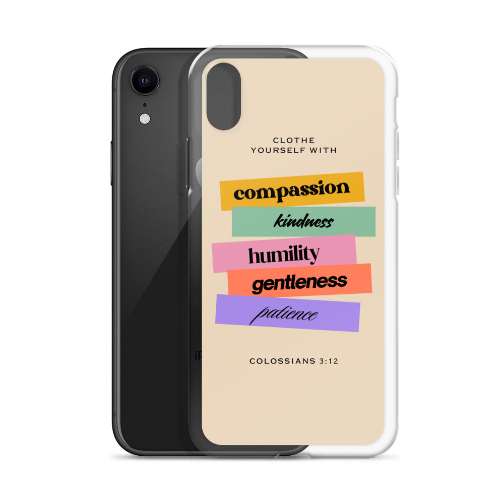 Colossians 3:12 Clear Case for iPhone®