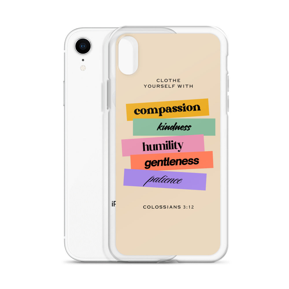 Colossians 3:12 Clear Case for iPhone®