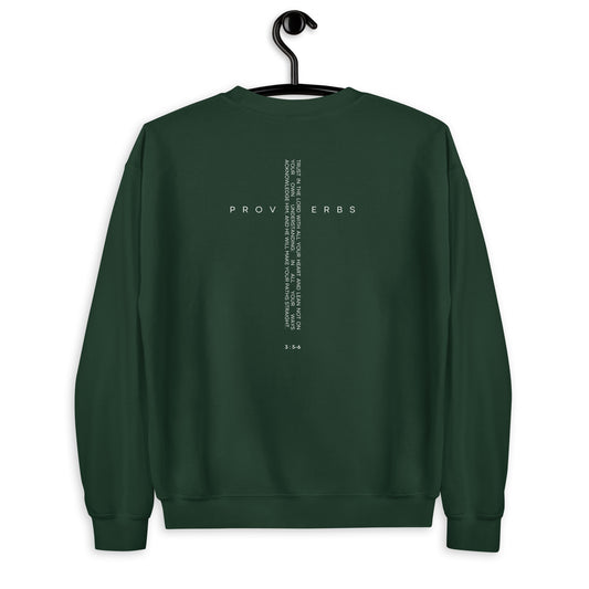 Proverbs 3:5 (back) Sweatshirt