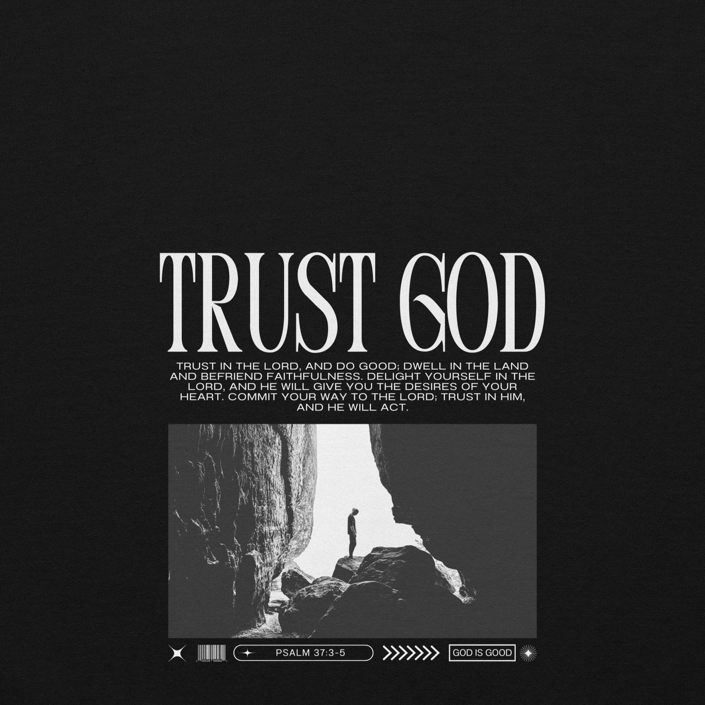 Trust God (front & back) Hoodie